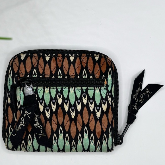 VERA BRADLEY Sierra Stream Stylish Geometric Patterned Women's Wrist Wallet - Picture 2 of 5